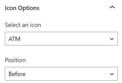 Button Icon Options